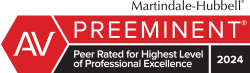 Martindale-Hubbell | AV Preeminent Peer Rated For Highest Level Of Professional Excellence 2022